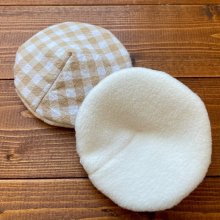 他の写真2: 【送料無料】 布の母乳パッド（２枚組） 刺繍レース/白ホワイト くり返し使えて肌に優しい♪ 【防水布あり】立体カップ  母乳育児 授乳