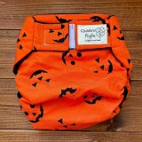 ハロウィン カボチャお化け 【よつばのおむつ/日本製/ハンドメイド】 布おむつカバー （透湿性防水布使用） ハロウィーン,おばけ,ジャックオウランターン,再販なし